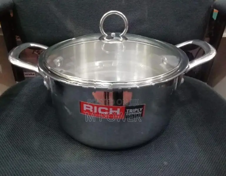 Rich casserole with Glass Lid 20cm Stainless Steel (RHCR-769-20)