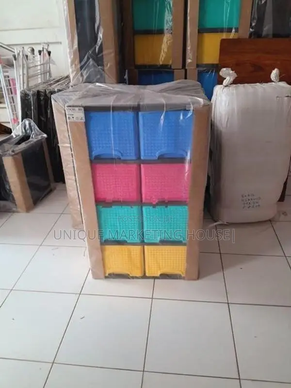 New 08 Pcs Plastic Drawer Cupboards