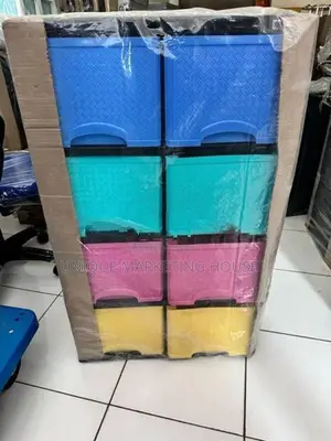New 08 Pcs Plastic Drawer Cupboards