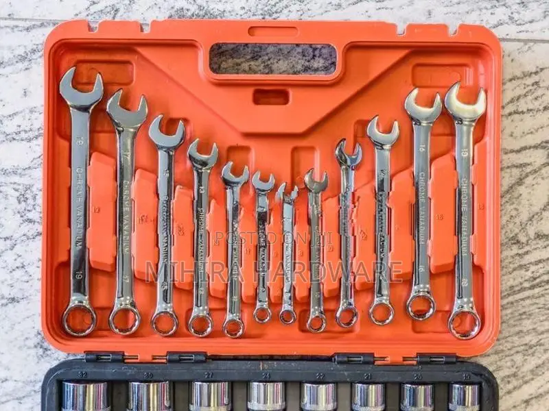 37 Pcs DEKE CR V Box Socket Set & Combination Wrench Key Hand Tool Kit