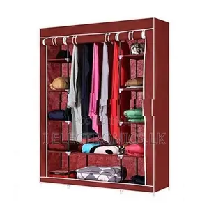 3 Door Portable Folding Wardrobe