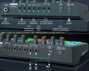 X3 Professional Live Sound Card Mixer with Bluetooth