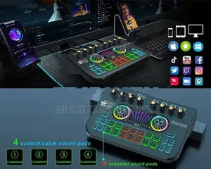X3 Professional Live Sound Card Mixer with Bluetooth