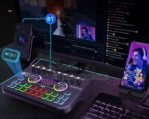 X3 Professional Live Sound Card Mixer with Bluetooth