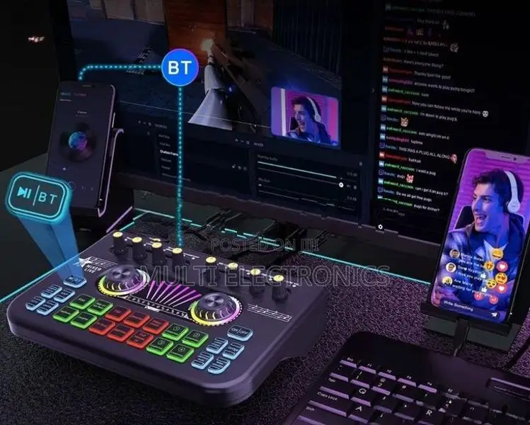 X3 Professional Live Sound Card Mixer with Bluetooth