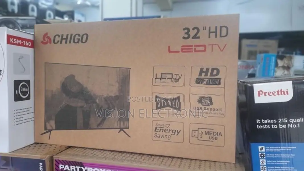 Brand New Chigo 32 Inch HD LED Frameless TV