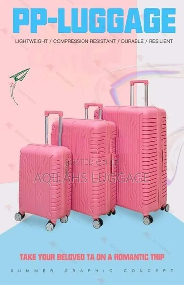 PP LUGGAGE BAGS SETS TROLLEY