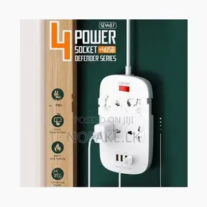 LDNIO 2500W 4 Socket + USB Power With Surge Protection