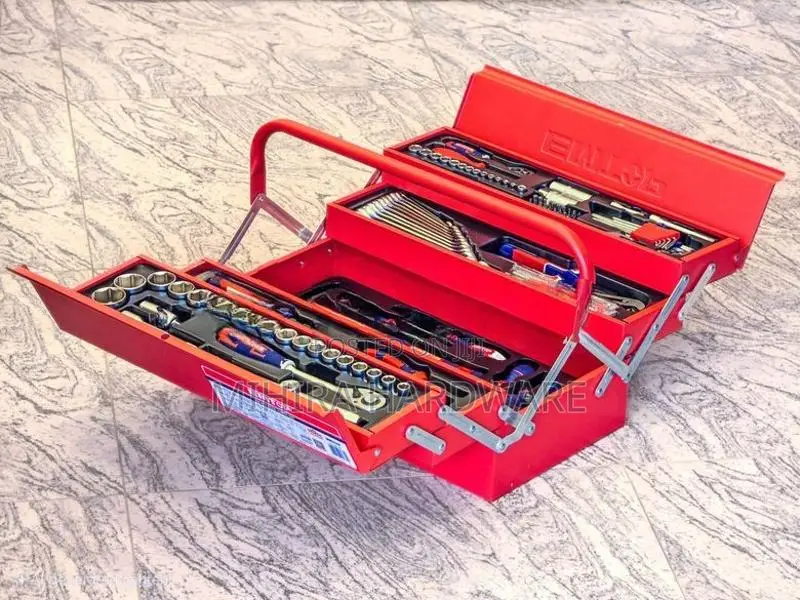 108 pcs EMTOP Tool box kit socket combination wrench pliers key set