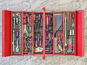 108 pcs EMTOP Tool box kit socket combination wrench pliers key set