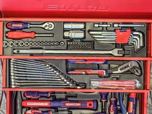 108 pcs EMTOP Tool box kit socket combination wrench pliers key set