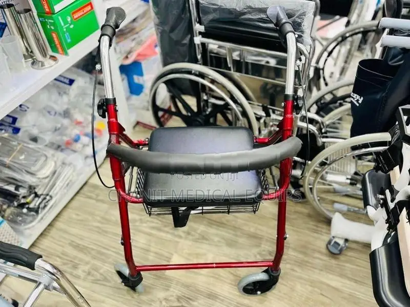 Moving Walker with Seat Bucket Rollator