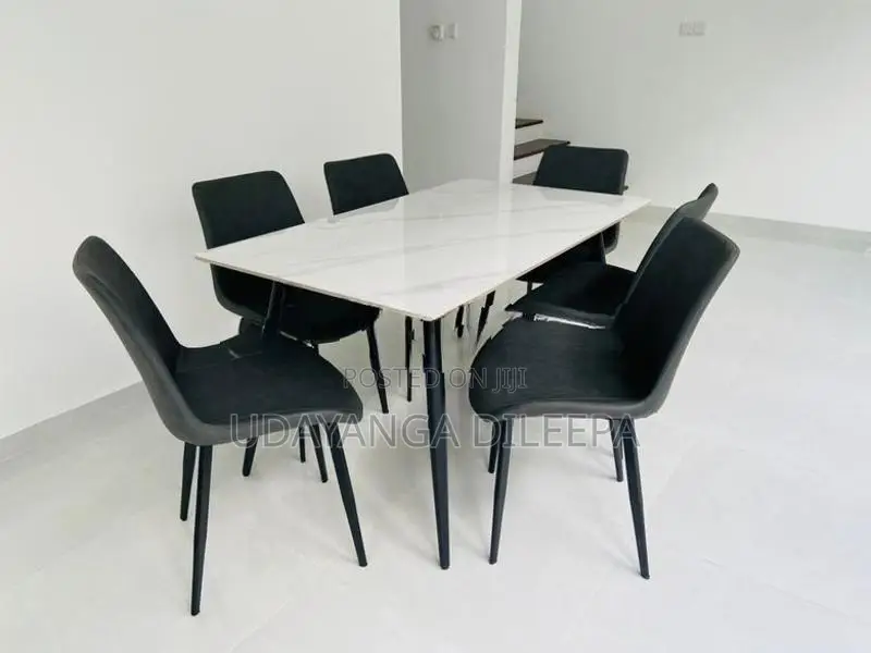 Luxury Granite Dining Table with Chairs