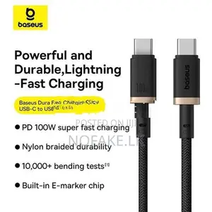 Baseus Tungsten Gold 100W USB-C to Phone Fast Charge Cable 1M