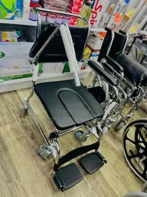 Commode Chair Castor Wheels Arm Decline