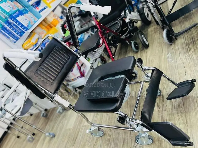 Commode Chair Castor Wheels Arm Decline