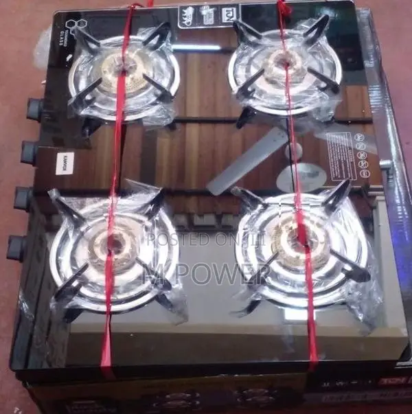 Kanvox 4 Burner Gas Cooker - Black Beauty (KGGB-401)