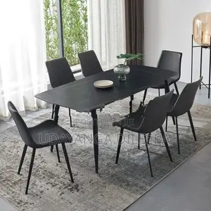 Luxury Granite Dining Table with Chairs