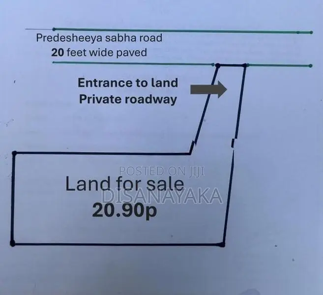 land with old house for sale in hibutana Ds209