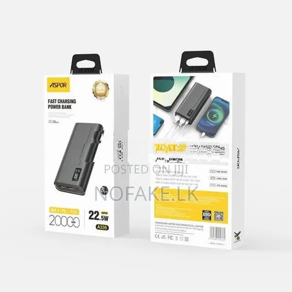 ASPOR 22.5W 20000mAh Power Bank