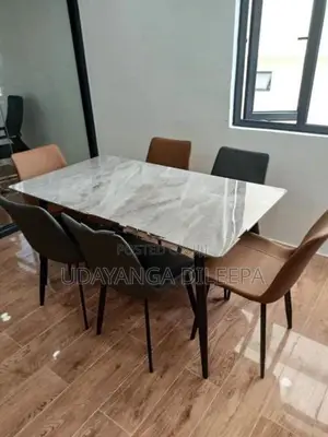 Granite Dining Table with Chairs