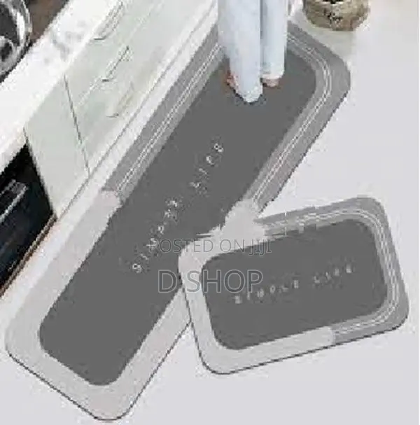 2 Pcs Kitchen Floor Mat - Water Absorption Carpet