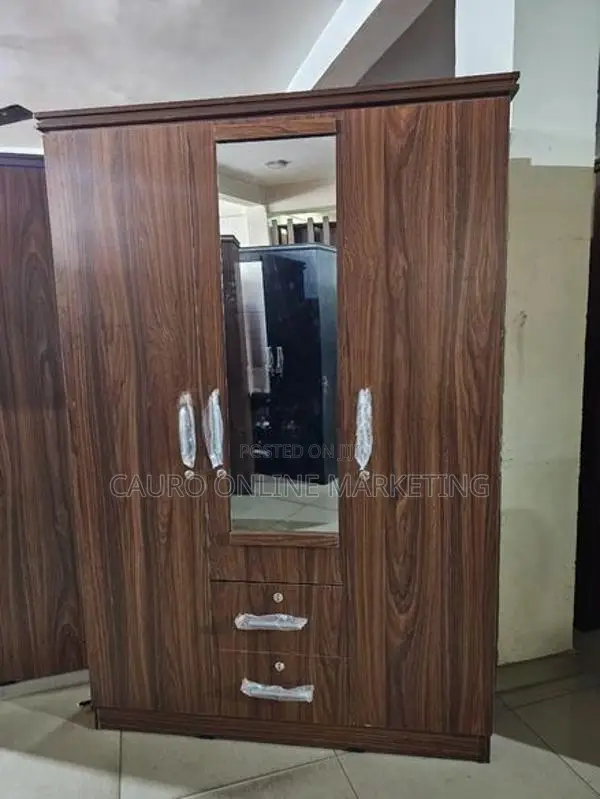 New Melamine 3 Door Cupboard 6*4 Ft Large Wardrobe