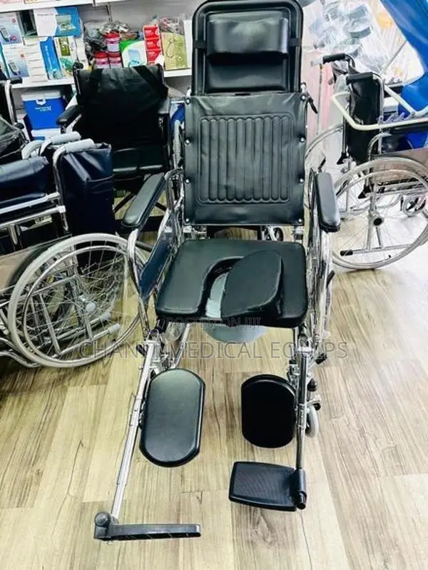 Full Option Commode Wheelchair reclining wheel chair