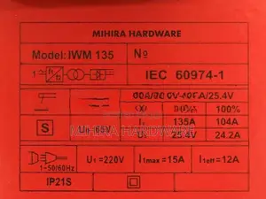 HUGO IWM 135 DC inverter IGBT ARC Welding Plant ARK welder machine