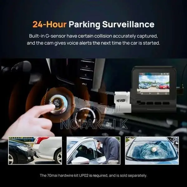 70mai Hardwire kit For Dash Cameras Always monitering