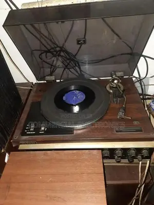 Records player with amplifier and Radio