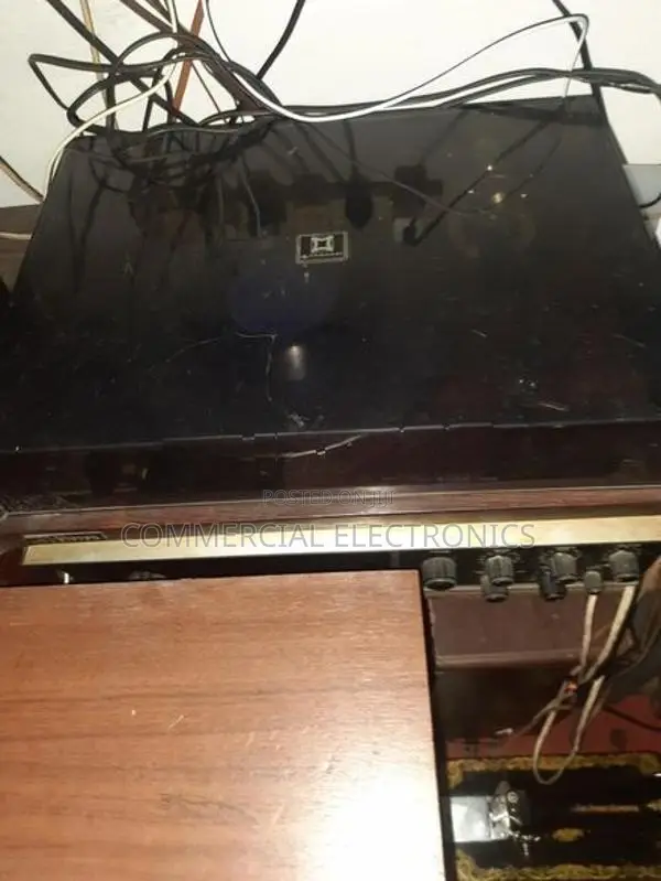 Records player with amplifier and Radio