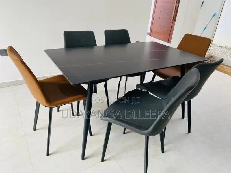 Luxury Granite Dining Table with Chairs