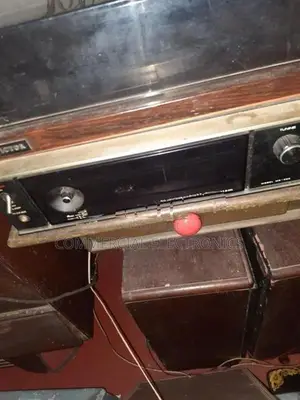 Records player with amplifier and Radio