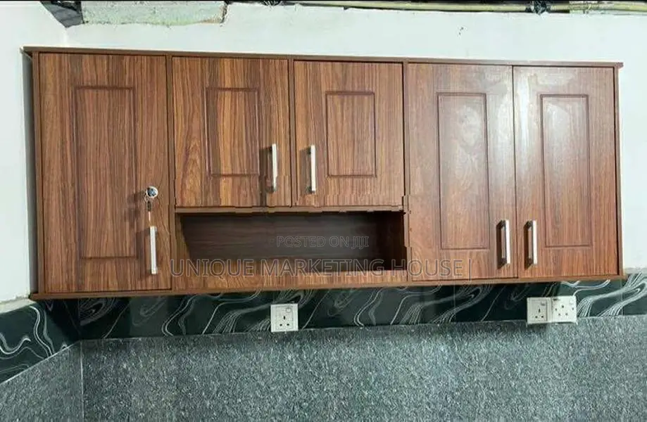 Modern 5 Ft Dark Design Pantry Cupboards
