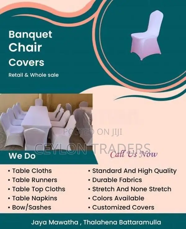 hotel chair and table Covers