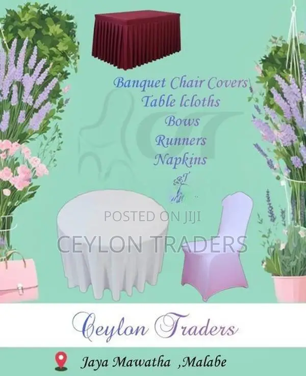 hotel chair and table Covers