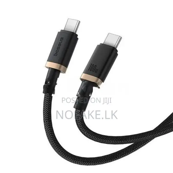 Baseus Tungsten Gold 100W USB-C to Phone Fast Charge Cable 1M