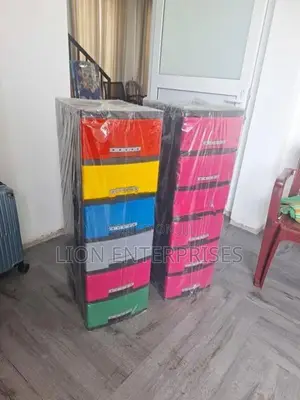 6 Drawer Plastic Cupboards Sets