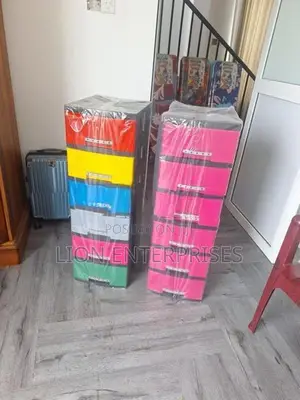 6 Drawer Plastic Cupboards Sets