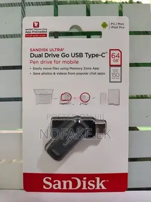 Sandisk Ultra USB Type - C Dual 64GB Pen Drive