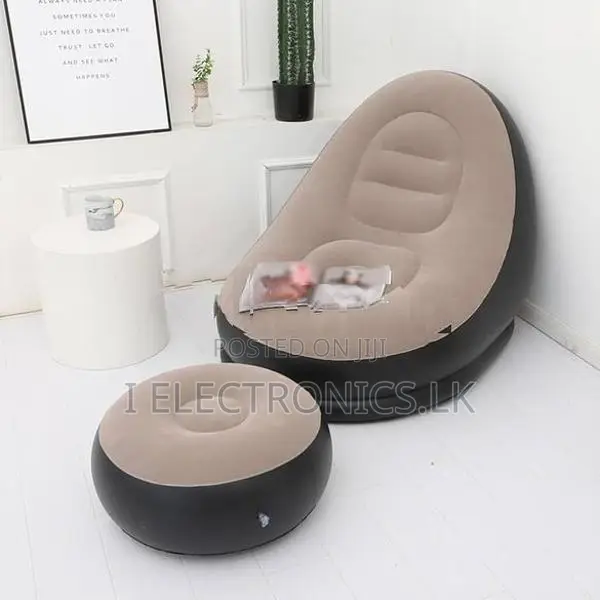 Inflatable Chair Sofa with Foot Stool