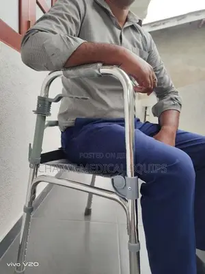 Moving Walker With Fabric Padding Cushion Seat