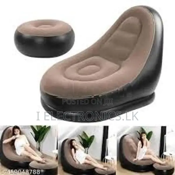 Inflatable Chair Sofa with Foot Stool