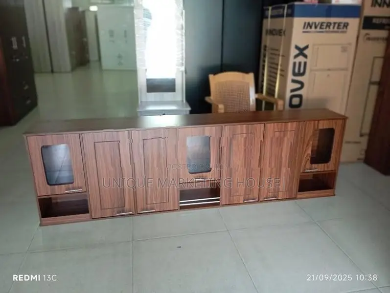 Modern 7 Ft Mid-Glass Ready Made Pantry Cupboards