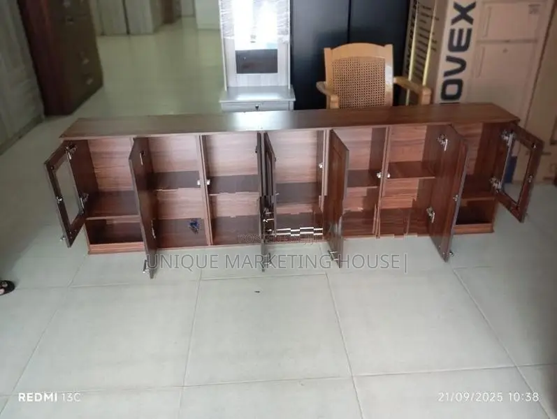 Modern 7 Ft Mid-Glass Ready Made Pantry Cupboards