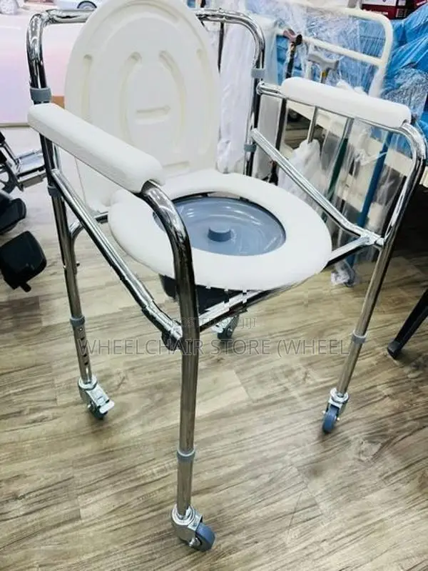 Commode Chair with Wheels