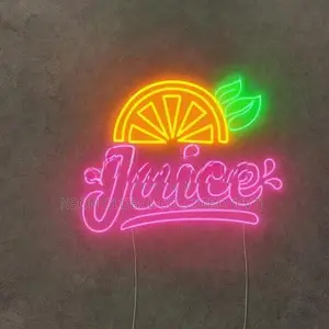 Healthy Juice Neon Sign, Led Fruit Light,