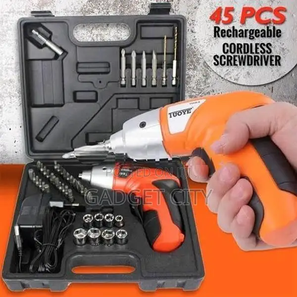 45 Pcs Rechargeable Screwdriver Set