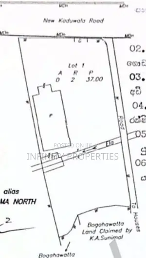 (AF221) 117 P Land sale at Kaduwela Road, Thalahena ,Battaramulla